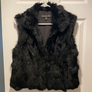 Adrienne Landau Rabbit Fur Vest
